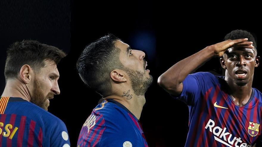 Messi-Suárez-Dembélé, un tridente conectado