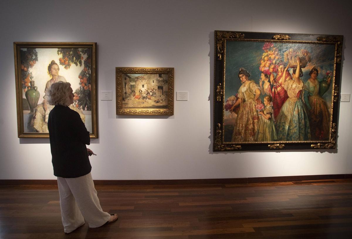 Las salas dedicadas a la pintura del siglo XIX y XX en el edificio Pérez Castiel del Bellas Artes.