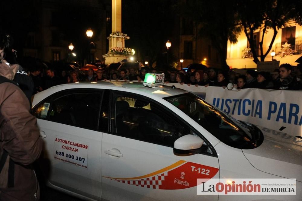 Protesta por la agresión a Andrés Martínez