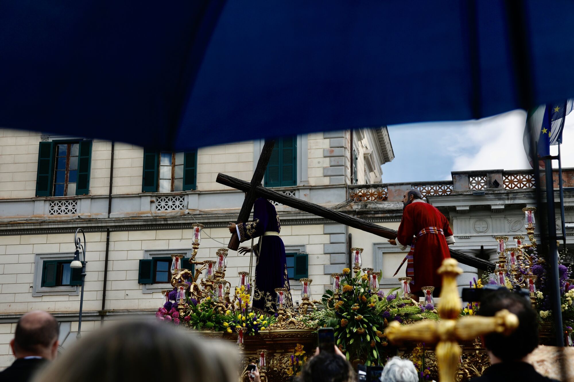Salida procesional de varias cofradías de León, Portugal, Francia e Italia, durante el Jubileo 2025 en Roma