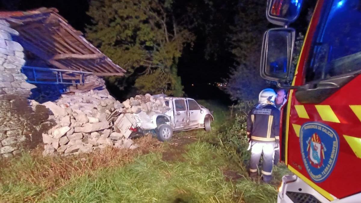 Estado en el que quedó el vehículo tras el accidente.