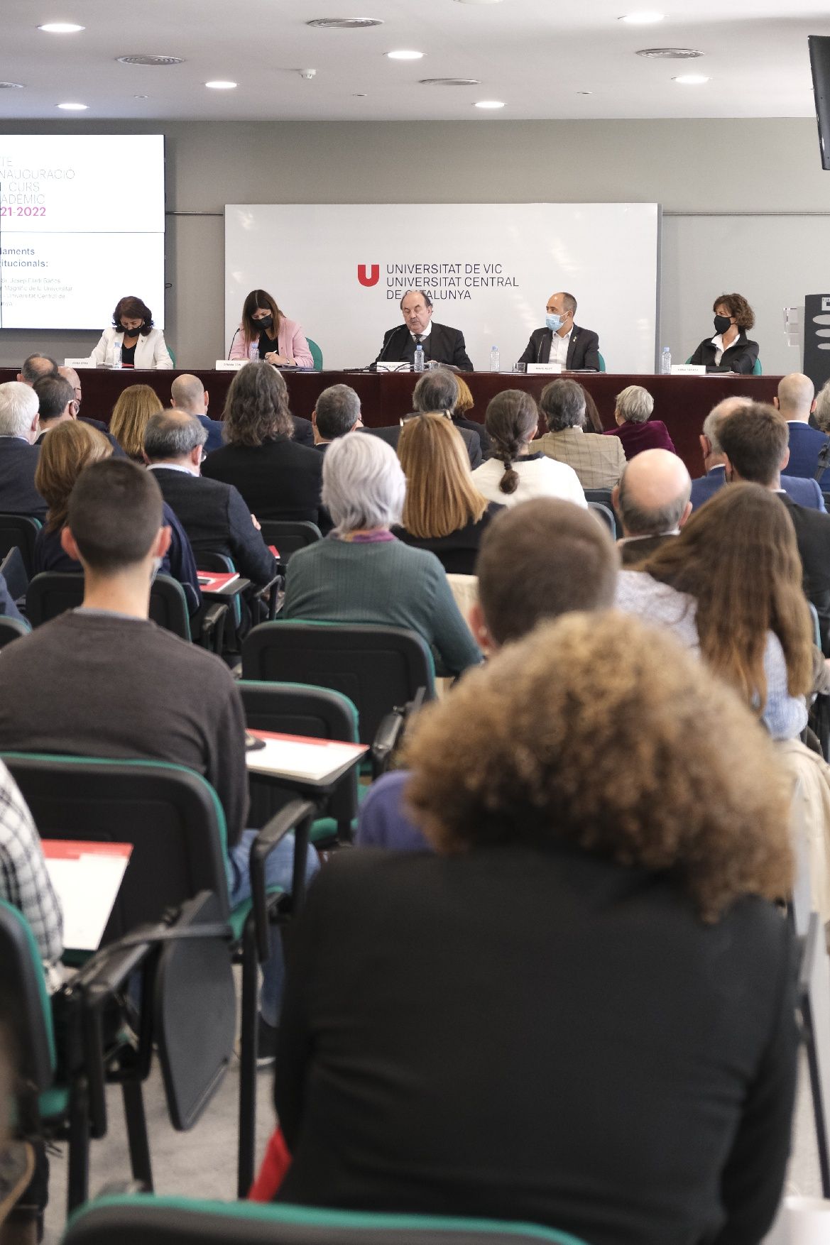 La inauguració del curs acadèmic 2021-22 de la UVic-UCC, en imatges