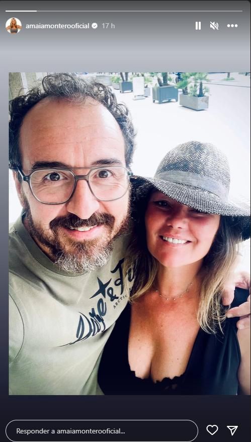 Amaia Montero comparte una imagen con su compañero de 'La Oreja de Van Gogh'