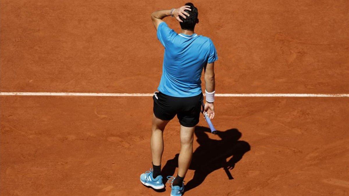 Thiem, durante la final