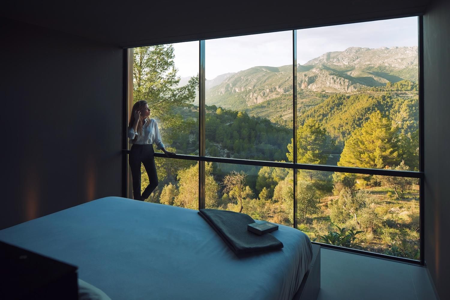 Vistas desde una de las habitaciones del Vivood Landscape Hotel de Benimantell