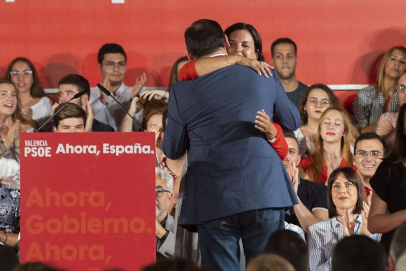 Mitin de Pedro Sánchez en València