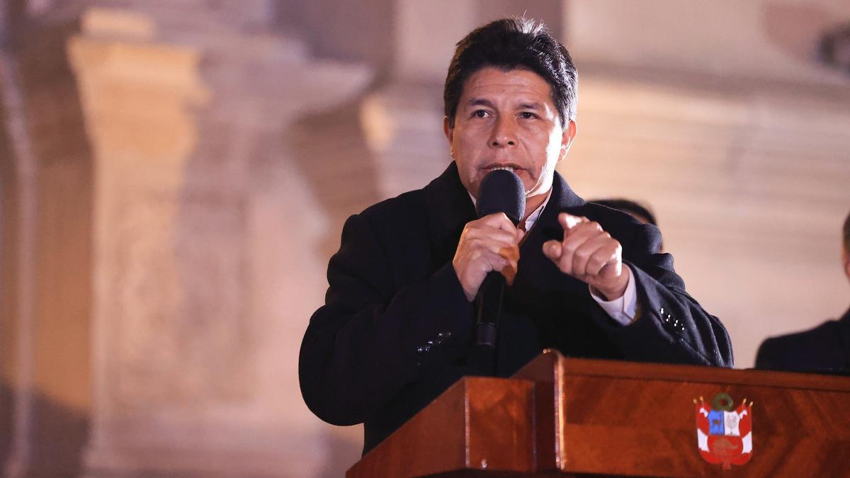 El presidente destituido de Perú, Pedro Castillo.