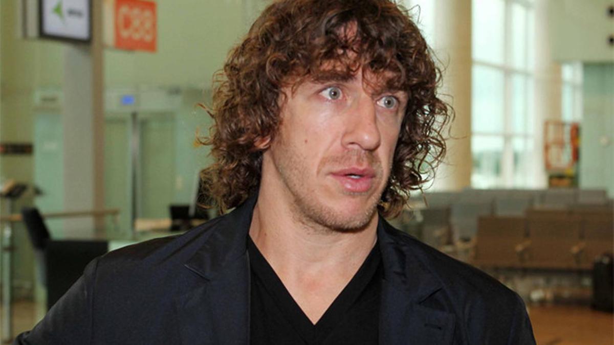 Carles Puyol, durante el viaje del Barça a Amsterdam hace unas semanas