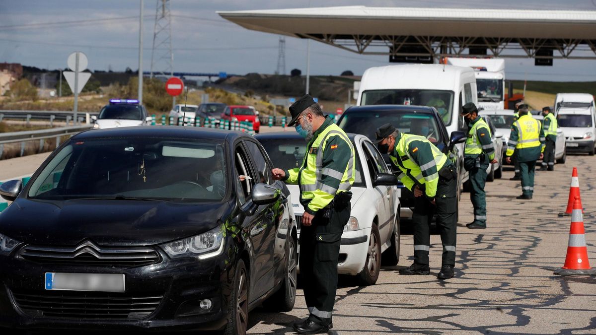 Un control de la Guardia Civil de Tráfico en Madrid