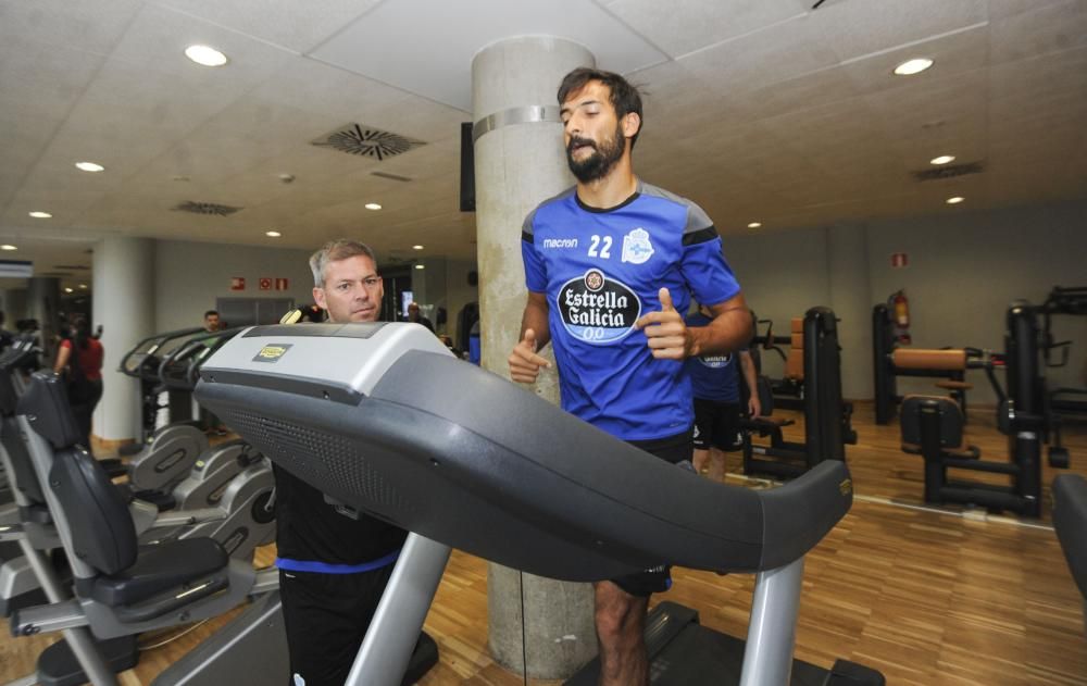 Penúltima sesión de entrenamiento de la semana antes de medirse el domingo a la Real Sociedad.