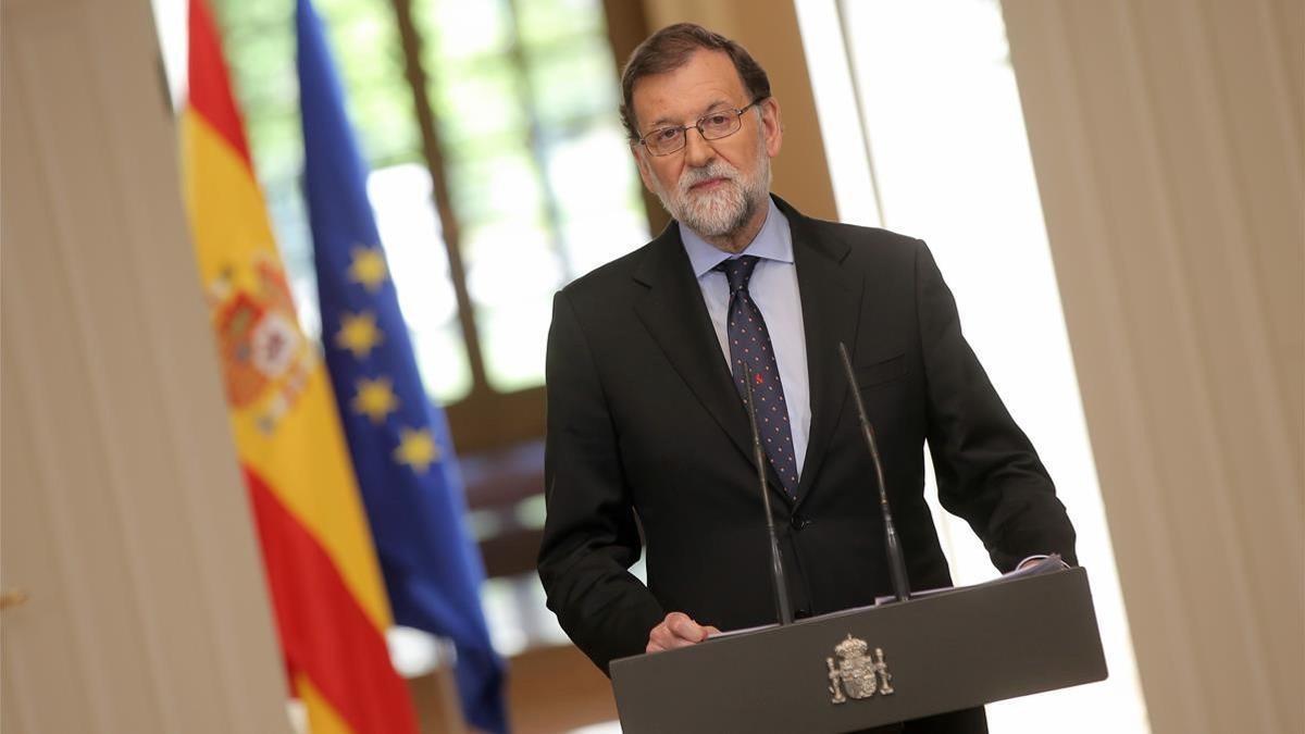 El presidente del Gobierno, en el Palacio de la Moncloa