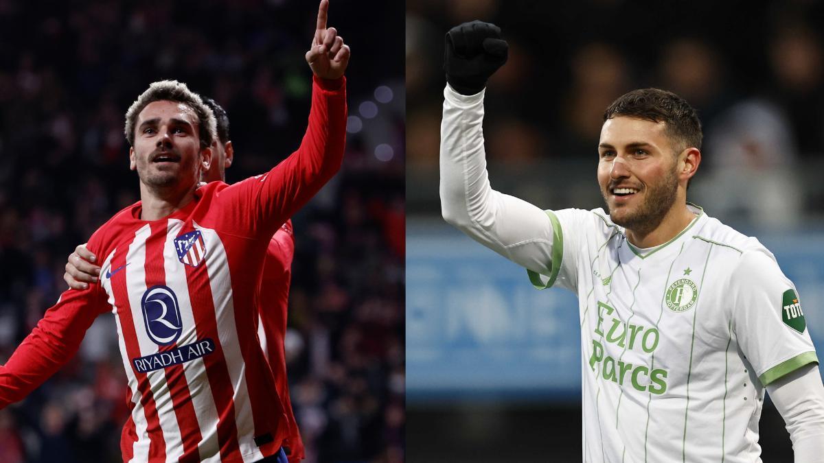 Griezmann y Santiago Giménez, duelo de delanteros más en forma de Europa