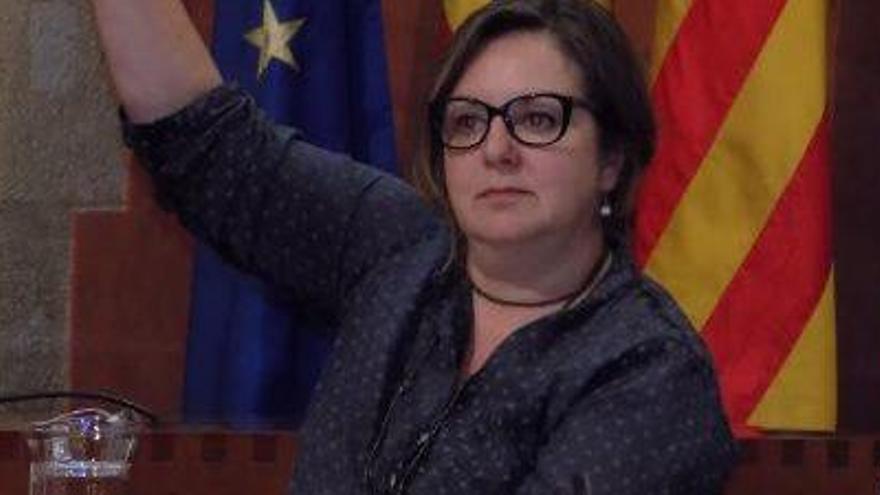 Mireia Estefanell al ple de l&#039;Ajuntament de Manresa