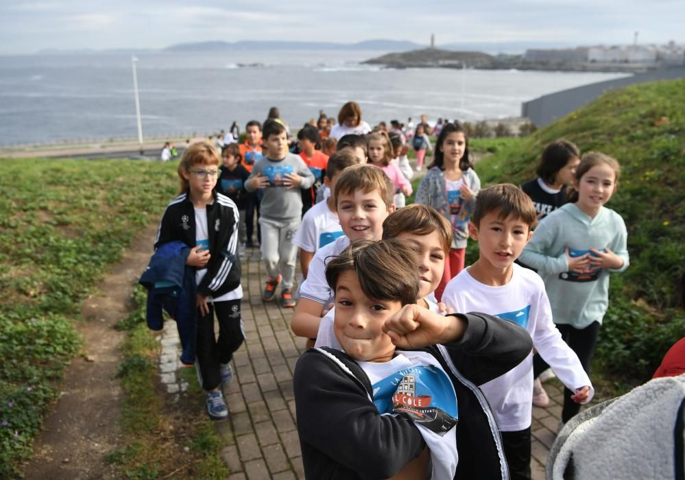 Carrera solidaria en el colegio Emilia Pardo Bazán.