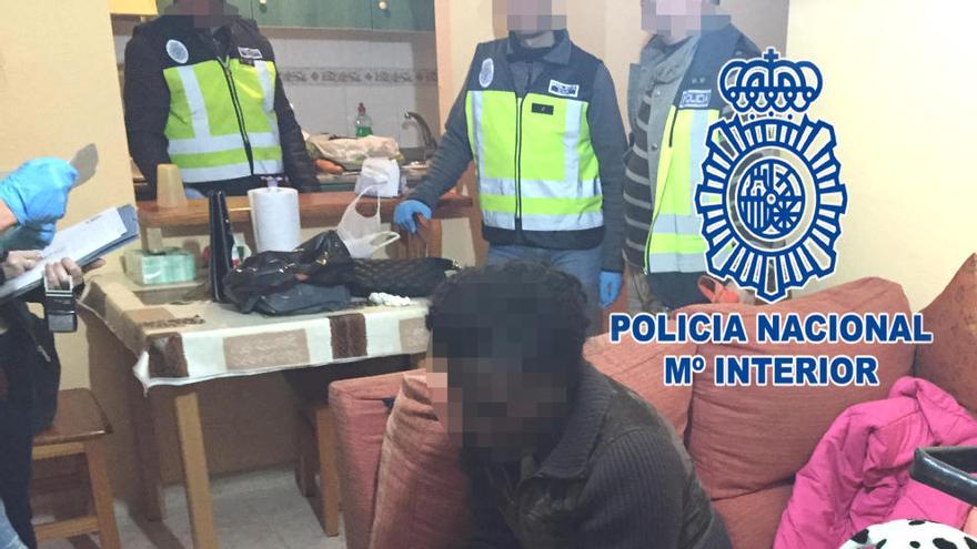 La proxeneta detenida por la Policía Nacional