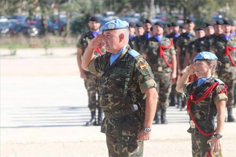 Imágenes de la despedida de la Brigada en Cerro Muriano antes de partir al Líbano