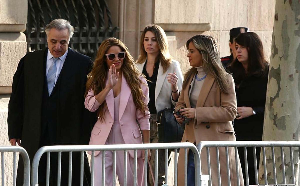 Imagen de archivo de Shakira llegando al juicio.