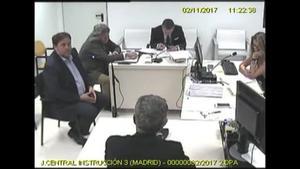 Imágenes de las declaraciones de Oriol Junqueras, Joaquim Forn y Santi Vila ante la jueza Lamela.