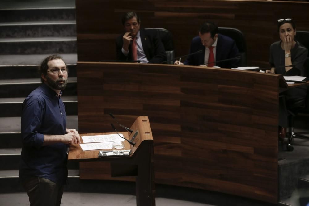 Debate en la Junta sobre los presupuestos asturianos