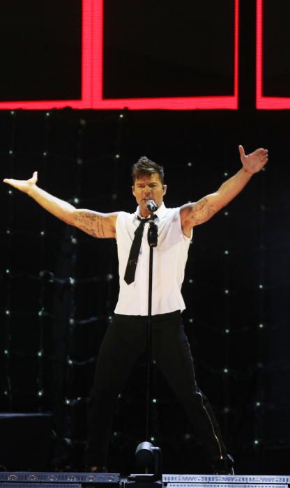 Ricky Martin pone a bailar a Málaga