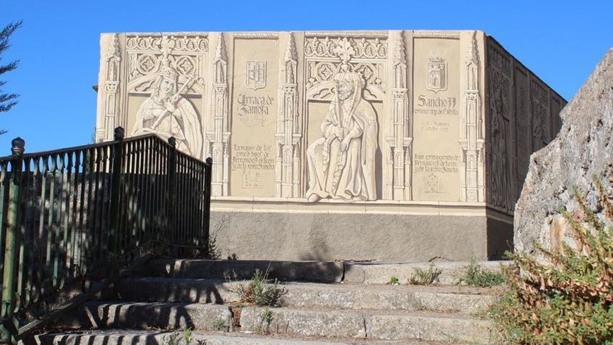 Mural en el barrio de Olivares sobre el Cerco de Zamora