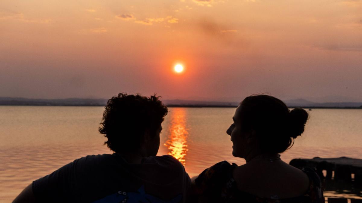 Atardecer en la Gola del Pujol de l'Albufera.