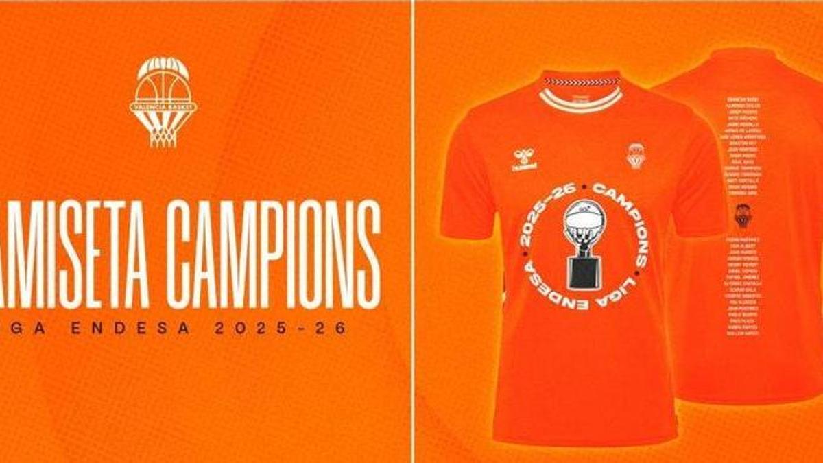 La camiseta oficial de los Campeones de la Liga Endesa