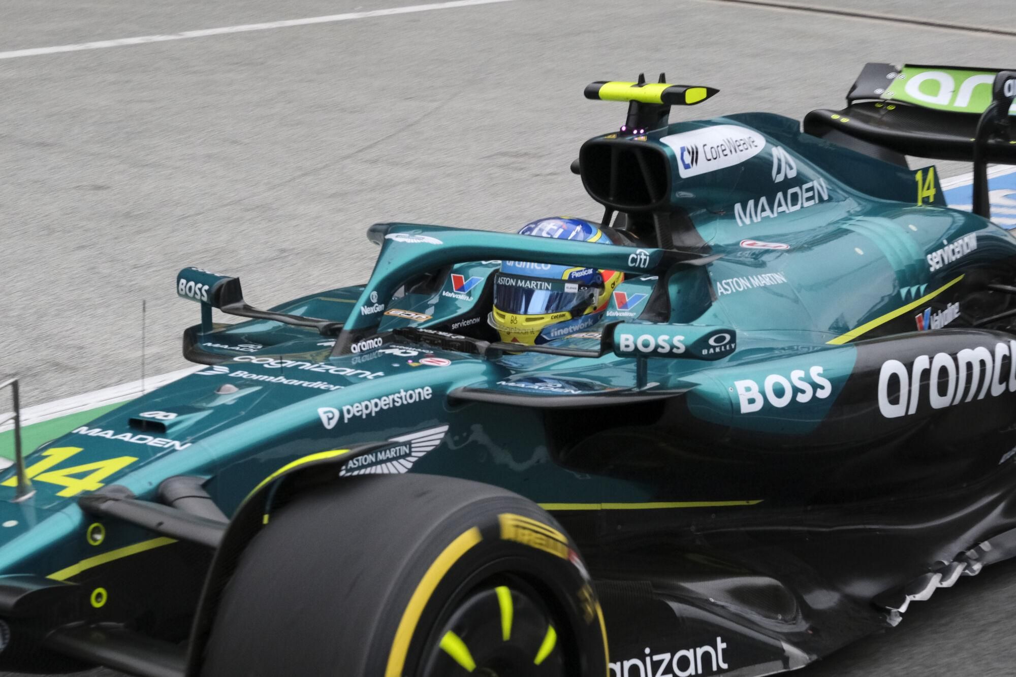Aston Martin driver Fernando Alonso of Spain steers his car during the Formula One Dutch Grand Prix race at the Zandvoort racetrack in Zandvoort, Netherlands, Sunday, Aug. 31, 2025. (AP Photo/Patrick Post, Pool) Associated Press/LaPresse. EDITORIAL USE ONLY/ONLY ITALY AND SPAIN