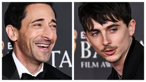 Adrien Brody y Timothée Chalamet, en los premios BAFTA el pasado 16 de febrero