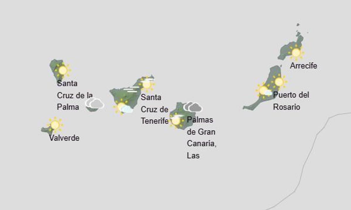 Pronóstico del tiempo en Canarias este martes, 3 de febrero