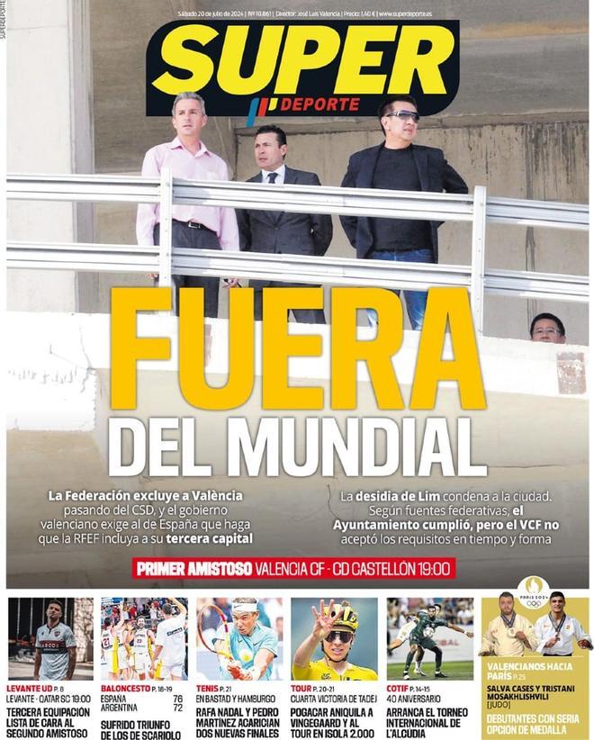 Las portadas de la prensa deportiva de hoy, sábado 20 de julio