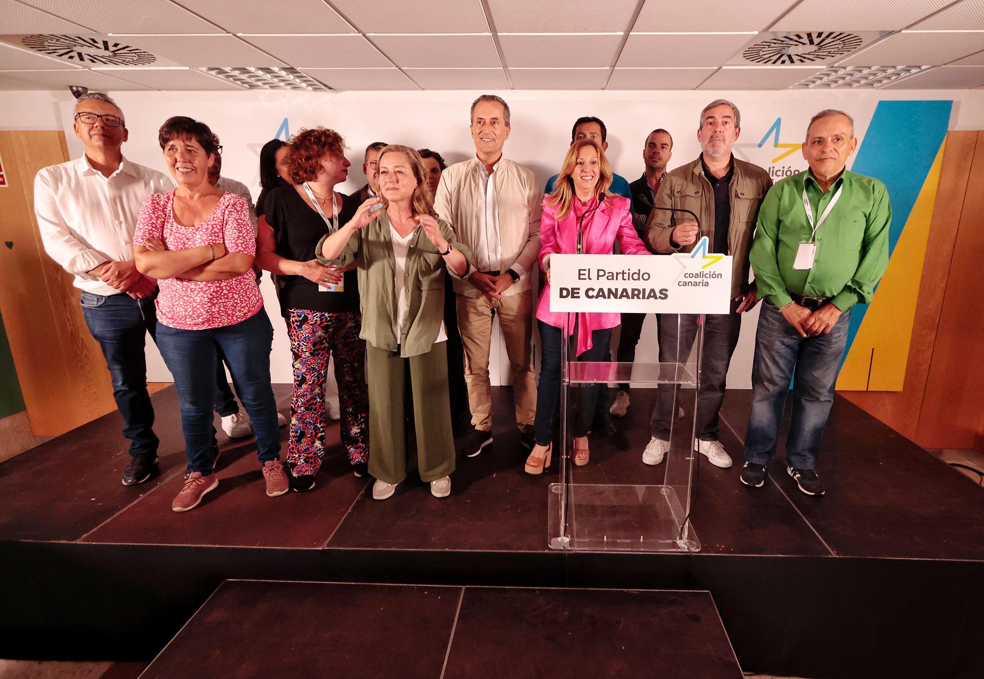 Noche electoral con Coalición Canaria