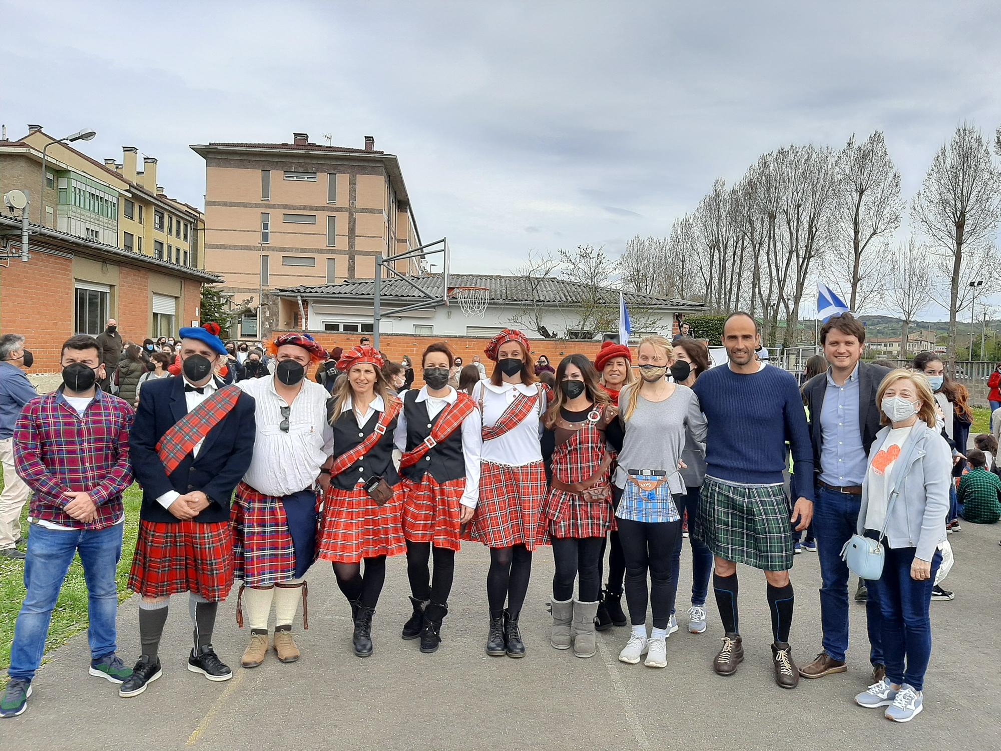 Fiesta escocesa en el colegio Condado de Noreña