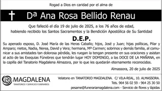 Dª Ana Rosa Bellido Renau
