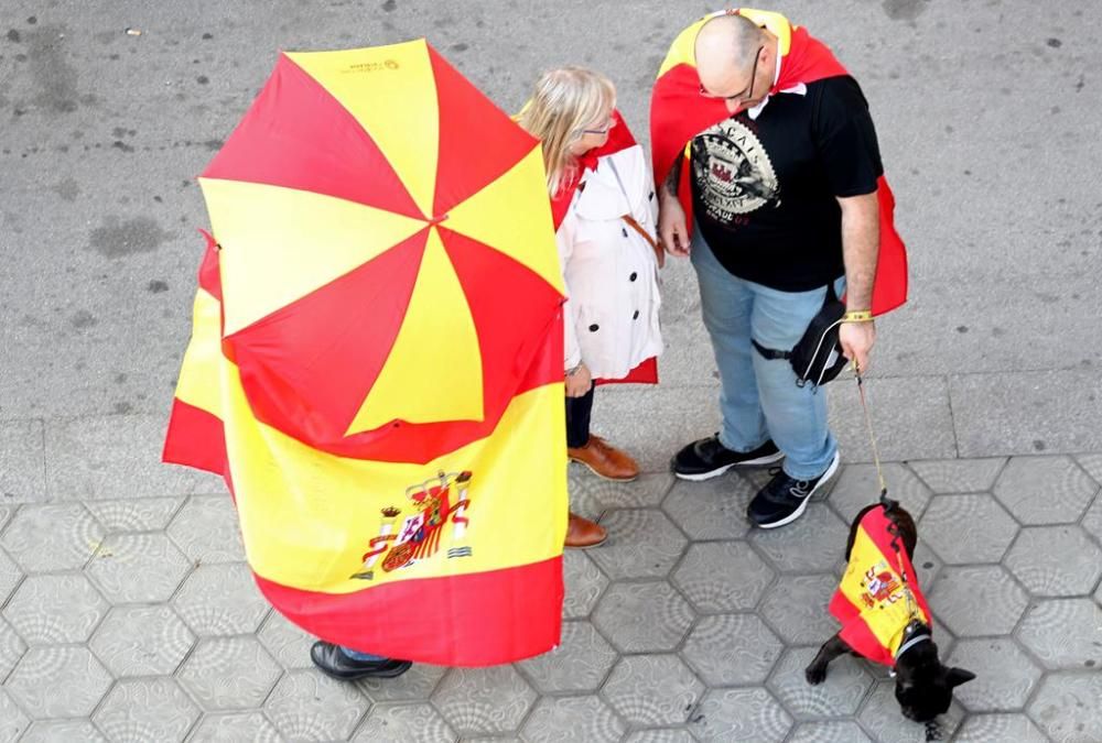 Milers de persones es manifesten a Barcelona per per la unitat d'Espanya