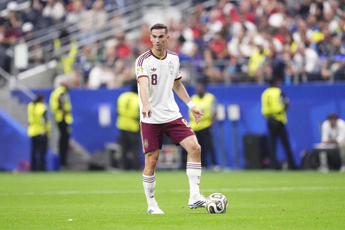 Fabián Ruiz, durante el partido contra Francia