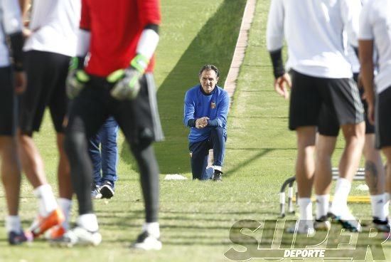 Último entrenamiento antes de viajar a Gijón