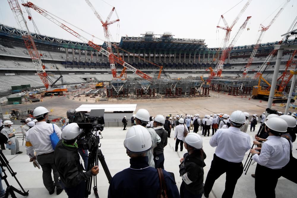 Obras del estadio olímpico de Tokio 2020