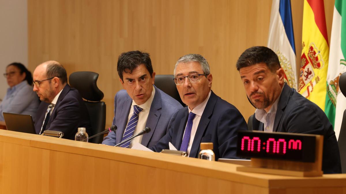 El presidente de la Diputación, Francisco Salado, y el vicepresidente Cristóbal Ortega.