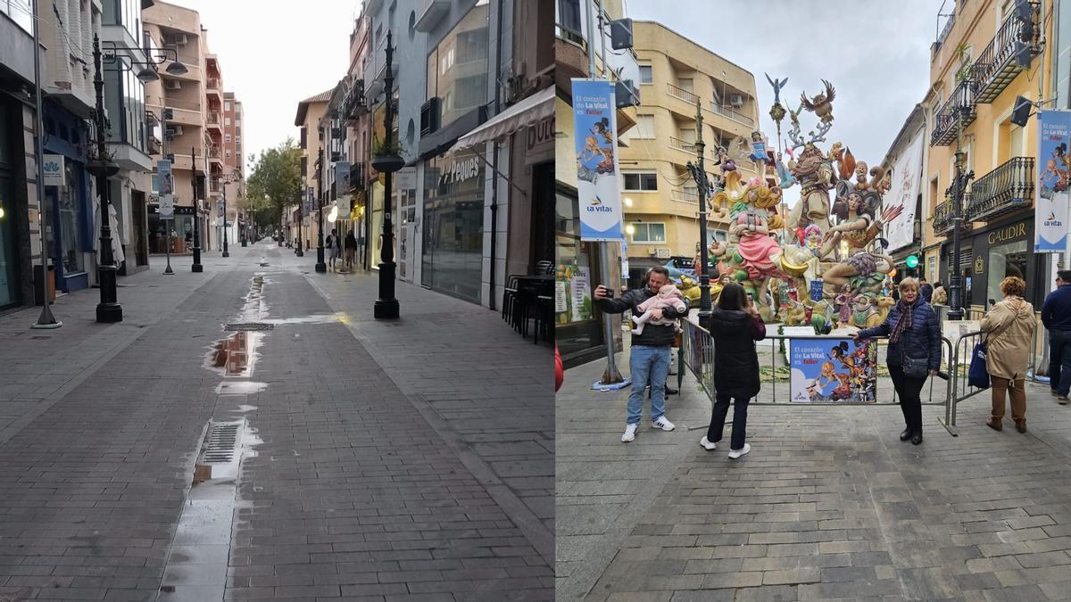 Así cambian las calles de Gandia tras la Cremà