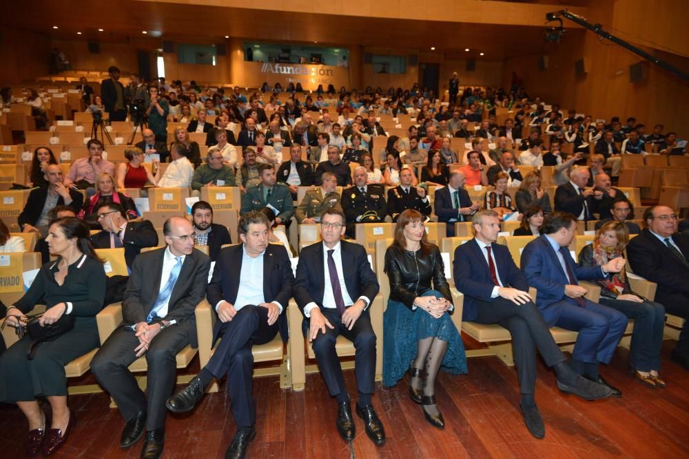 Los premiados, durante la gala // Gustavo Santos