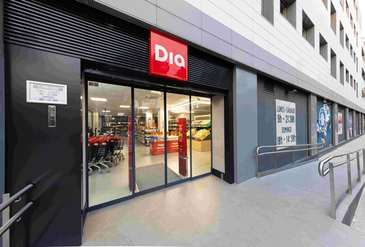 Una tienda de la cadena de supermercados DIA.