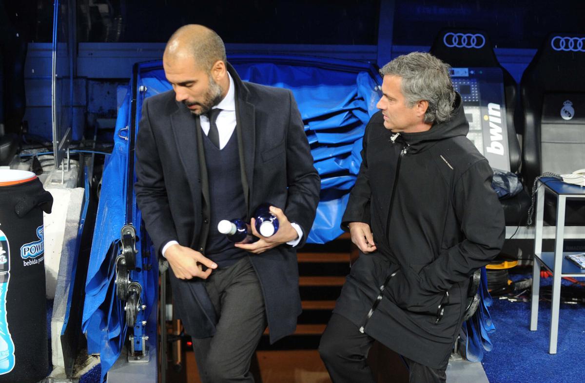 Pep Guardiola y José Mourinho en 2011