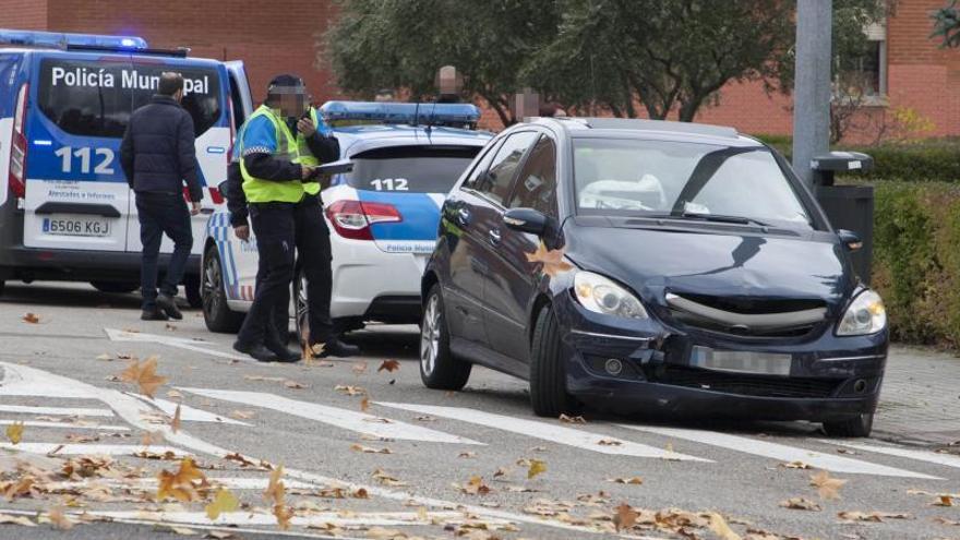 La Policía Municipal de Zamora interviene en un accidente