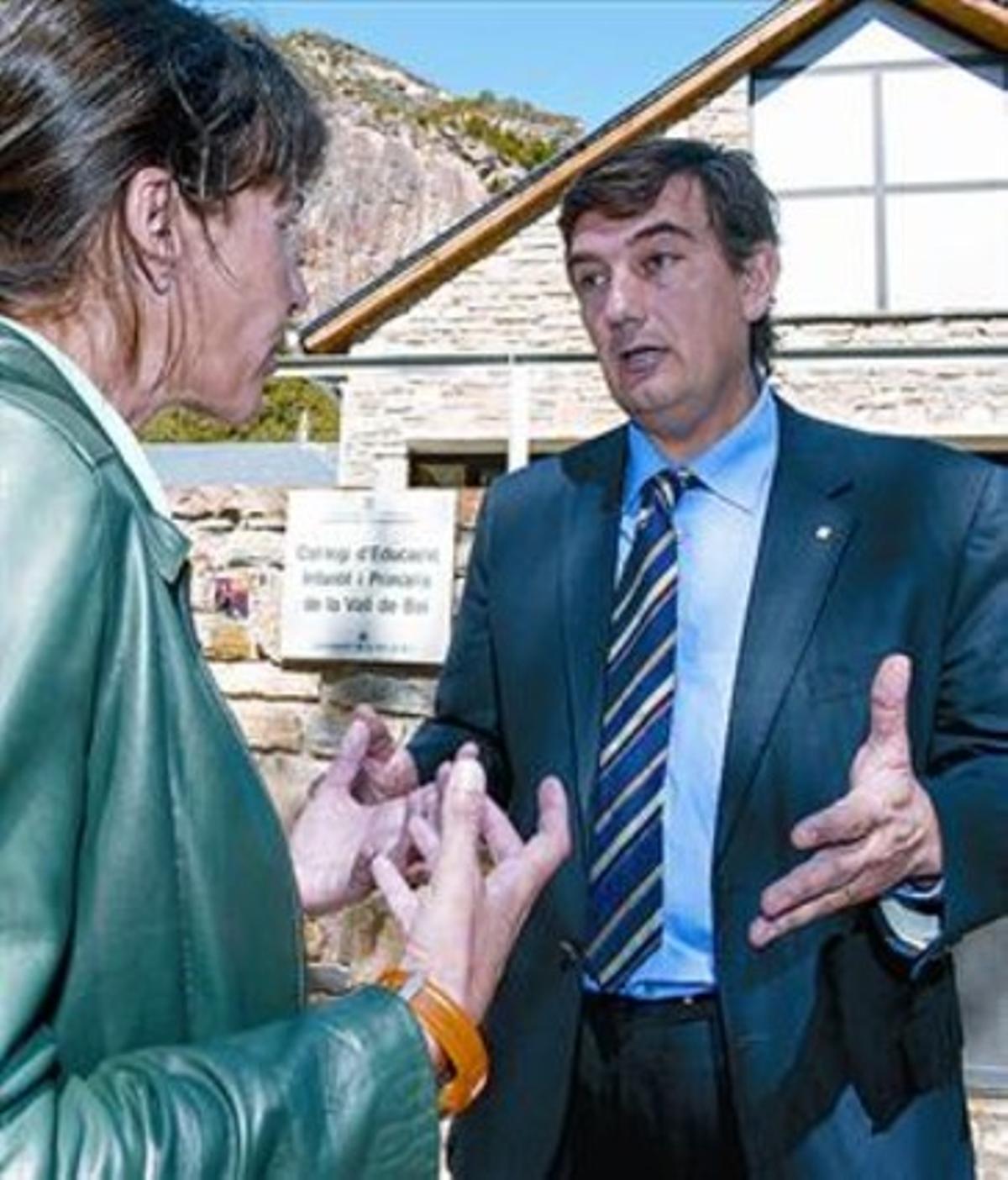 Miquel Àngel Cullerés, després de la reunió celebrada ahir a Barruera. Miquel Àngel Cullerés, després de la reunió celebrada ahir a Barruera.