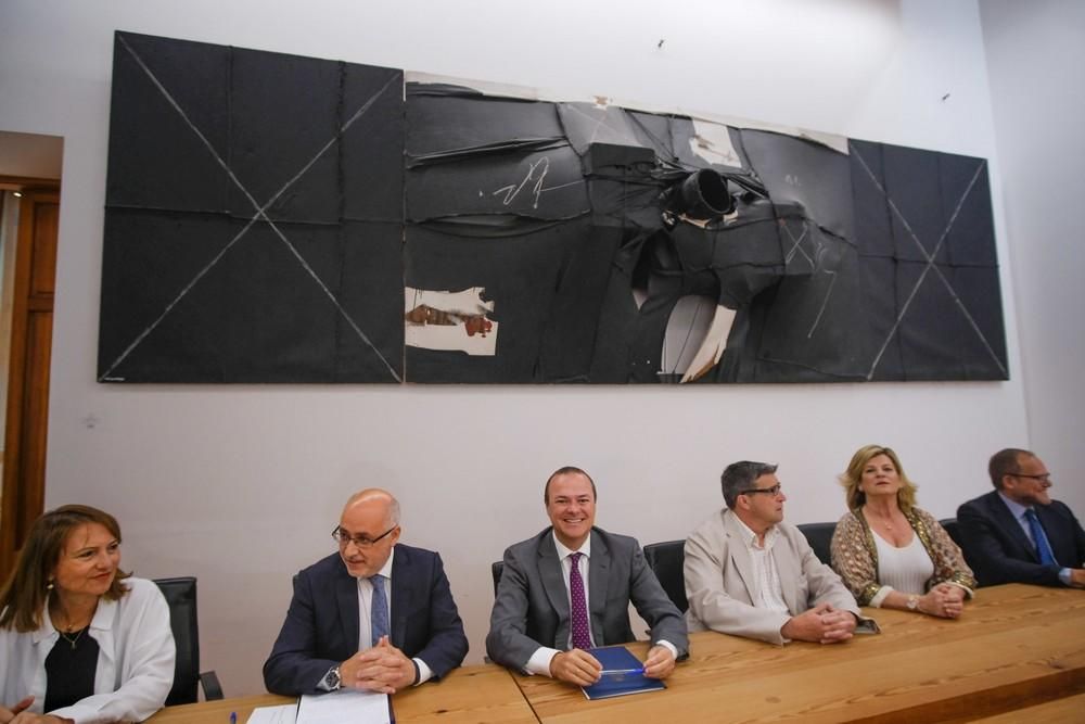 Visita oficial a Las Palmas de Gran Canaria del presidente del Cabildo, Antonio Morales