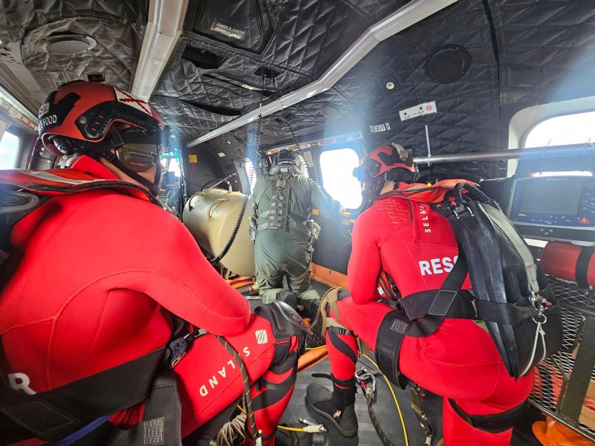 El equipo de rescate.