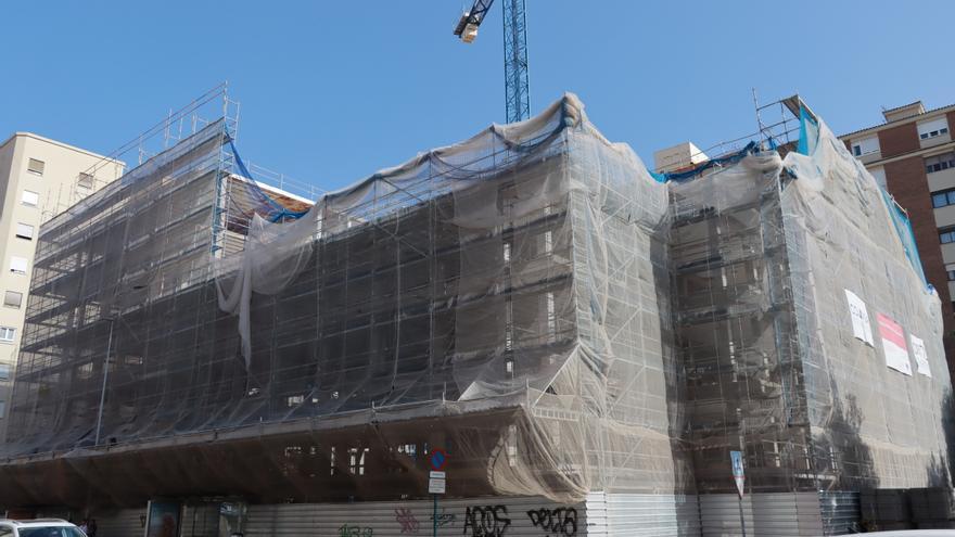 Así avanzan las obras de remodelación del edificio de la plaza Borrull de Castelló