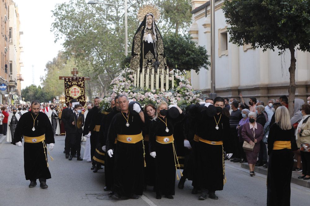 Procesión de Viernes Santo en el Port de Sagunt.