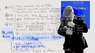 La anotación de Villarejo sobre las gestiones del abogado Aliste: "Alvarado Ochoa. No extraditar"